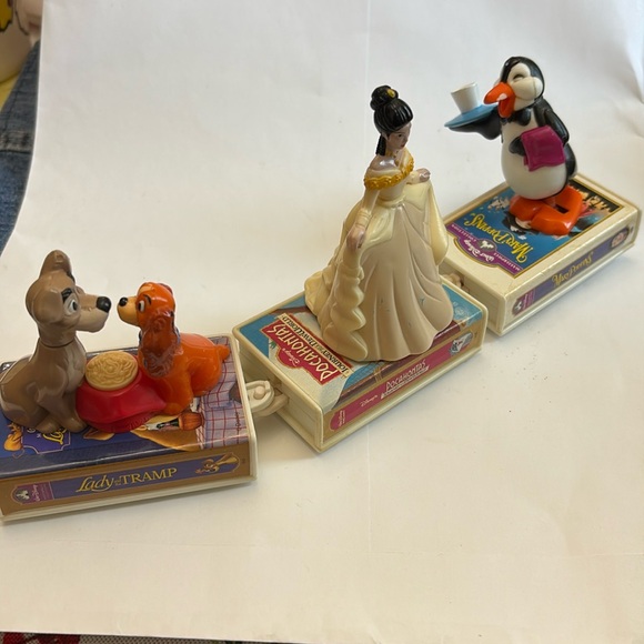 McDonald's Other - 1998 McDonald's Disney VHS Train Action Figure Set